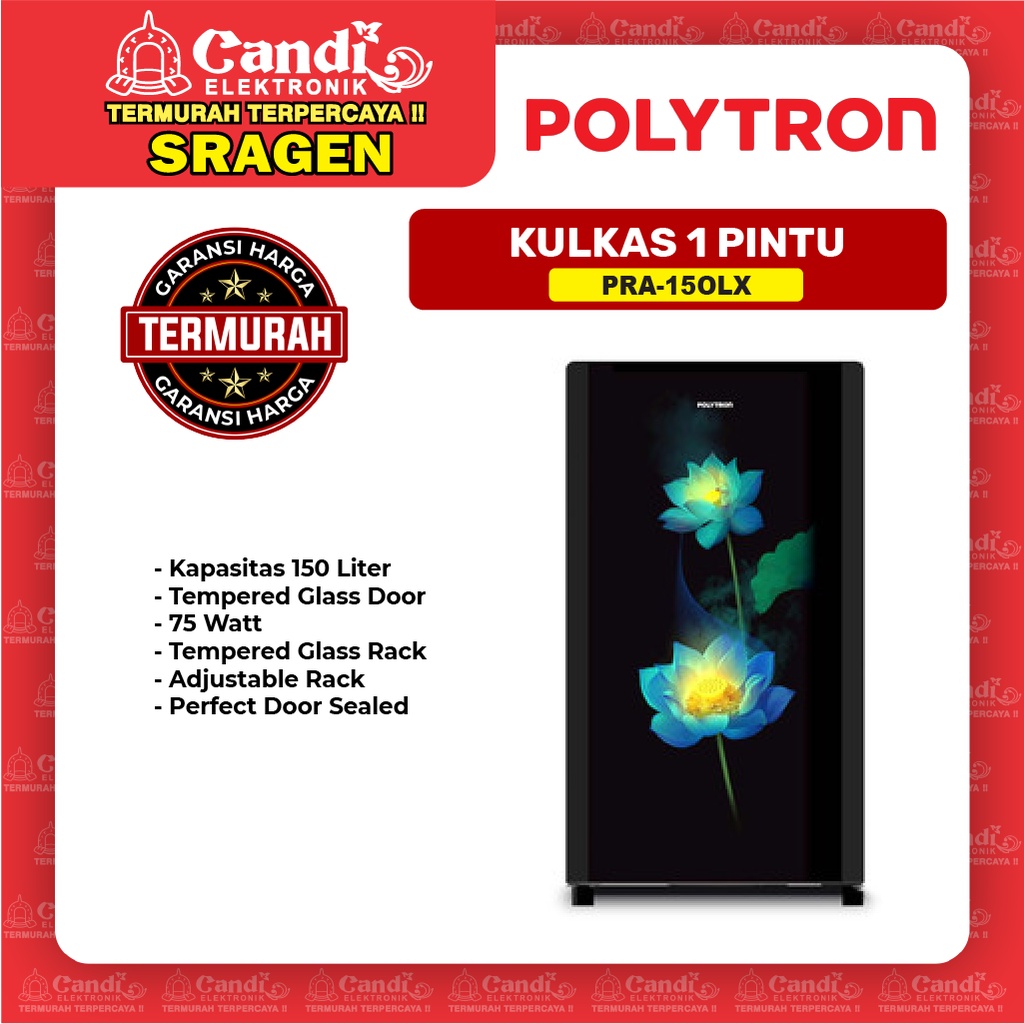 POLYTRON KULKAS 1 PINTU 150 L PRA-15OLX