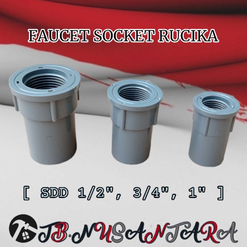Rucika SDD 1/2" / AW SDD 3/4 AW / SDD 1" AW FAUCET SOCKET