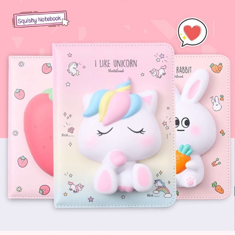 

Notebook 3D Squishy | Buku Diary Cute Squishy Size Medium