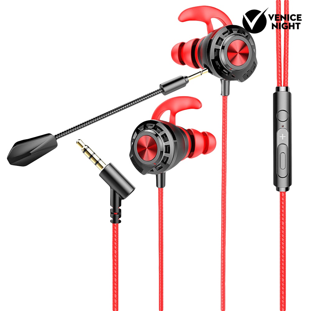 (VNEP) (Berkabel) G16 Headphone Gaming Bass Berat Universal dengan Mikrofon Ganda