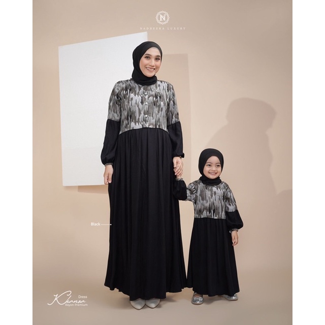 KHANZA DRESS MOM KIDS COUPLE BY NADHEERA LUXURY