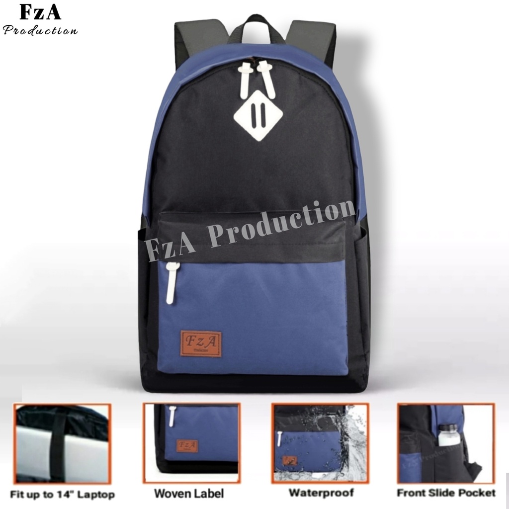 FzA Official - Tas Ransel Gendong Laptop Distro Sekolah Kuliah Pria Wanita Backpack Original Tas Punggung Laptop - BNSPT