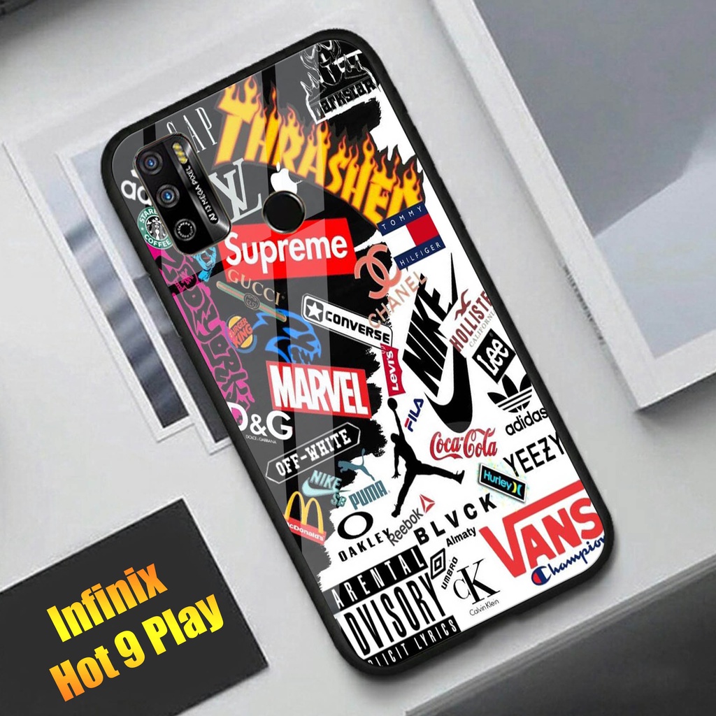 Softcase Kaca For INFINIX HOT 9 PLAY - Case Handphone INFINIX HOT 9 PLAY [T64].