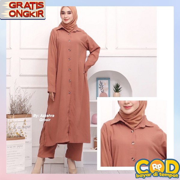 Tonic Perempuan Tunik Remaja Wanita Bju Thunik Kuliah Perguruan Tinggi Buju Tunix Estetik Baju Thuni