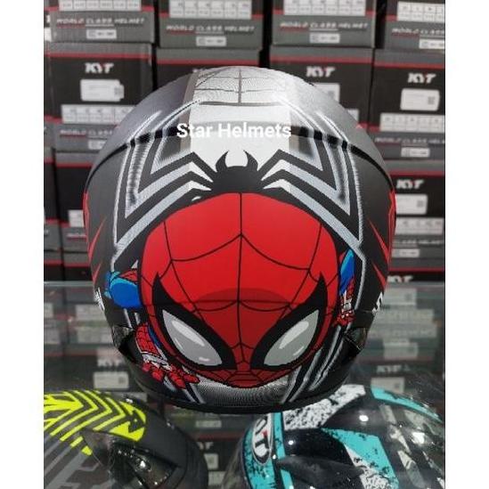 HELM ANAK MDS R3 JUNIOR SPIDERMAN #6 BLACK DOFF TR68564Y