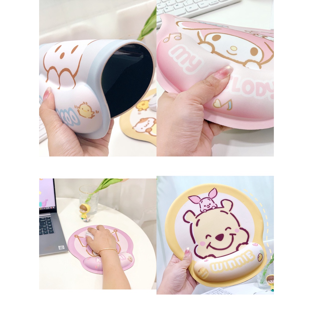 Mousepad bantal hello kitty melody kuromi stella cinamoroll snoopy aksesoris komputer mouse pad