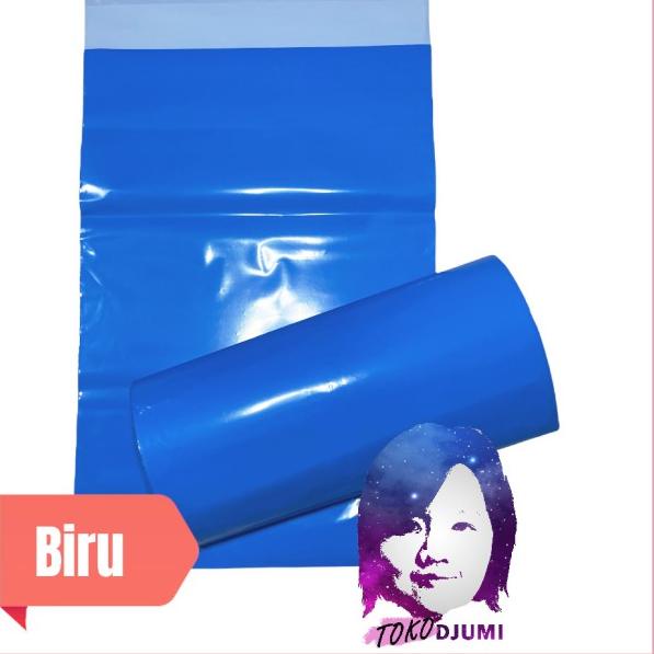 

100 PCS 32x45 cm Plastik Packing / Polymailer / Bungkus Online - Biru
