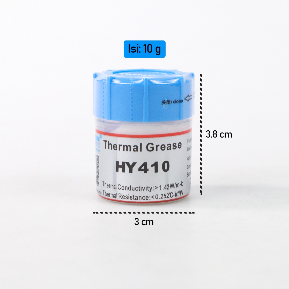 Thermal Paste CPU Heatsink Silicone Compound Conductive Grease 10g - HY410 - Gray