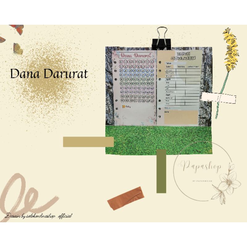 

Kertas Binder A6 "Dana Darurat" (Harga 1 Lembar)