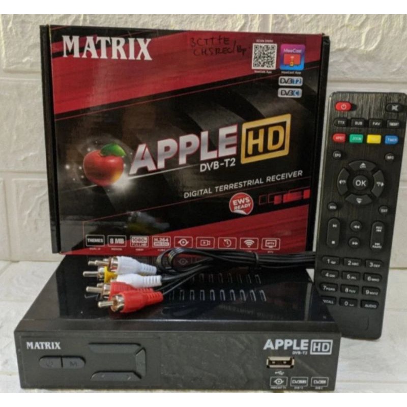 Set top box Matrix apple merah/stb HD digital DVB -T2