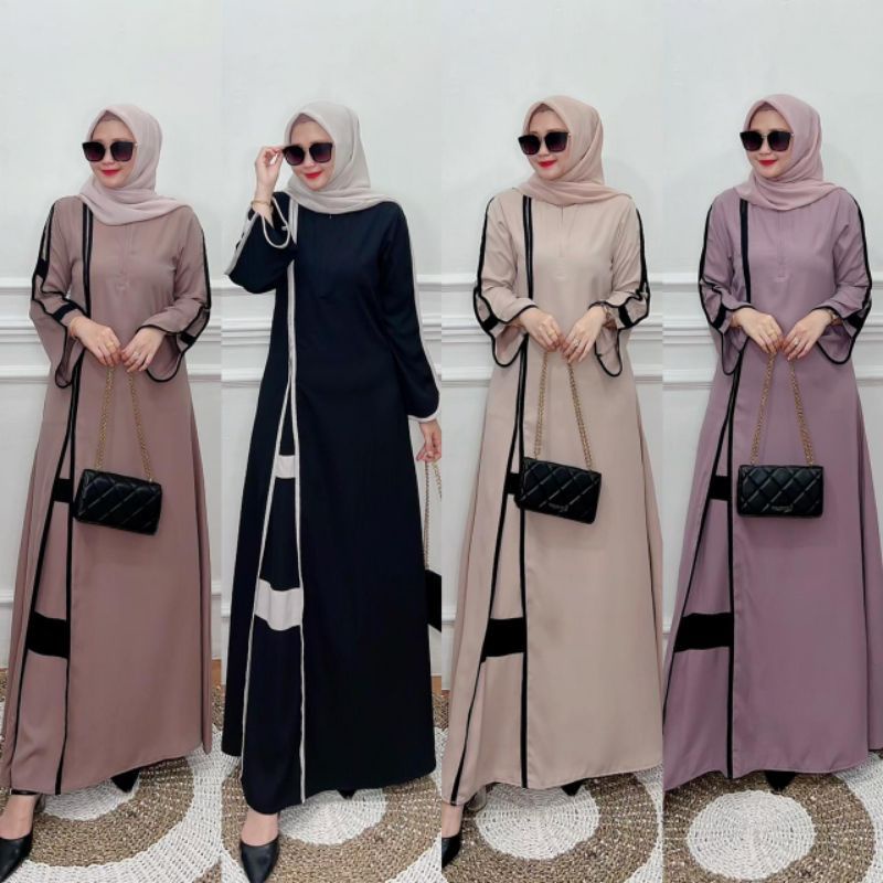 alesha dress ori rianti,dress rianti,baju gamis,baju muslim wanita