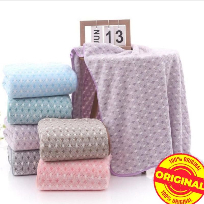 Handuk microfiber 140x70cm Jumbo bahan halus