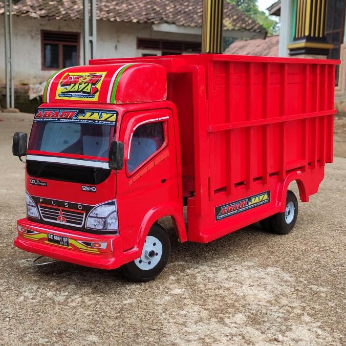Mainan mobil truk kayu miniatur truck oleng JUMBO mobilan anak stock ada