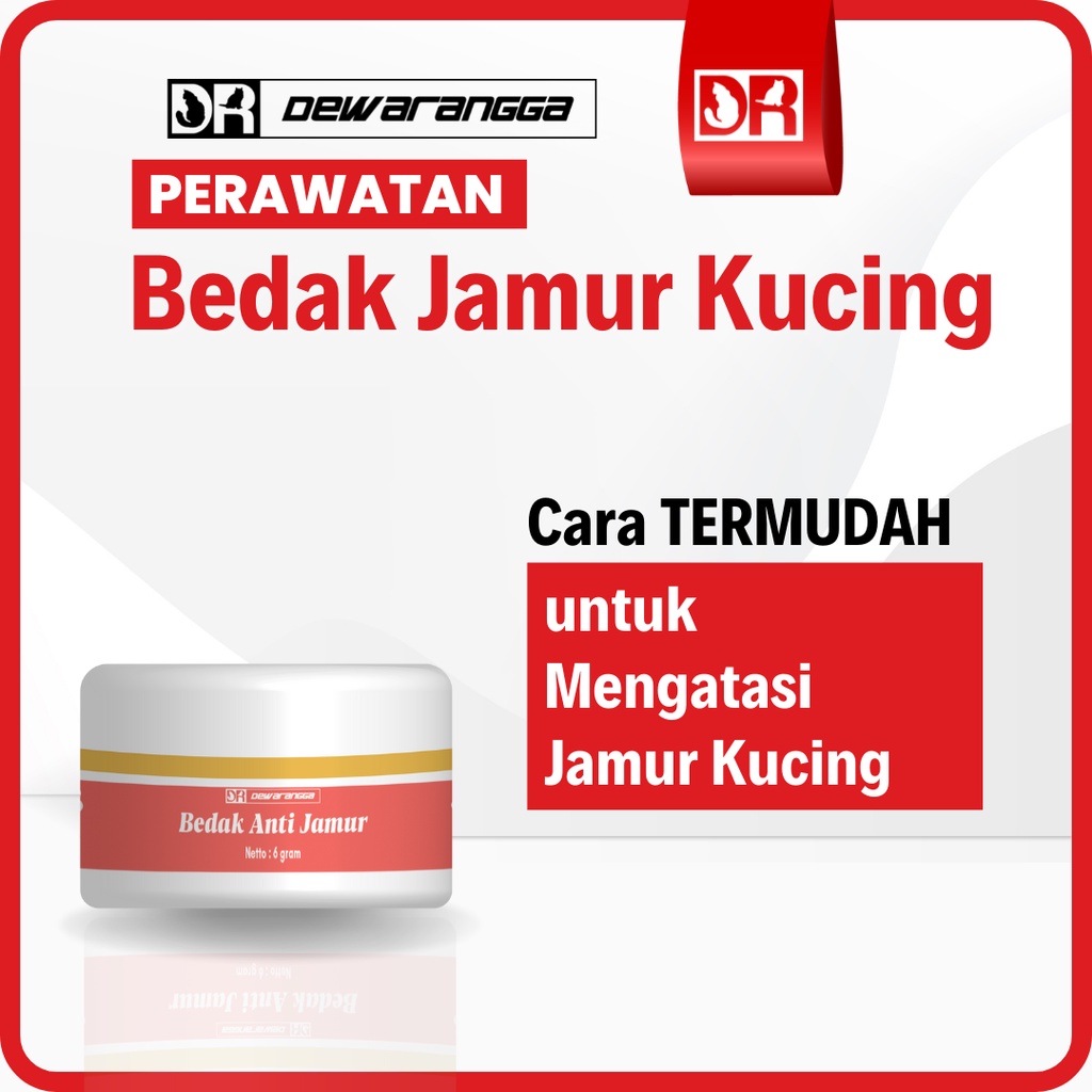 Bedak Jamur Kucing Dewarangga - Bedak Anti Jamur Kucing - Obat jamur Kucing - Obat Kucing Jamuran