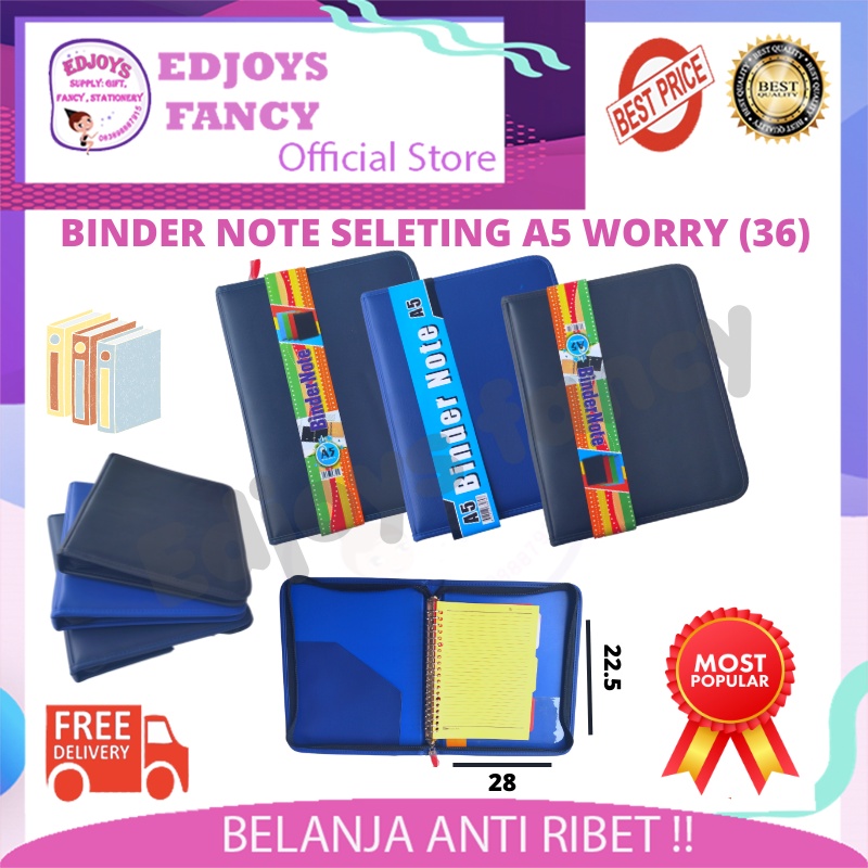 Jual Edjoys Map Binder Resleting Buku Binder Note Kuliah A5 B5 ...