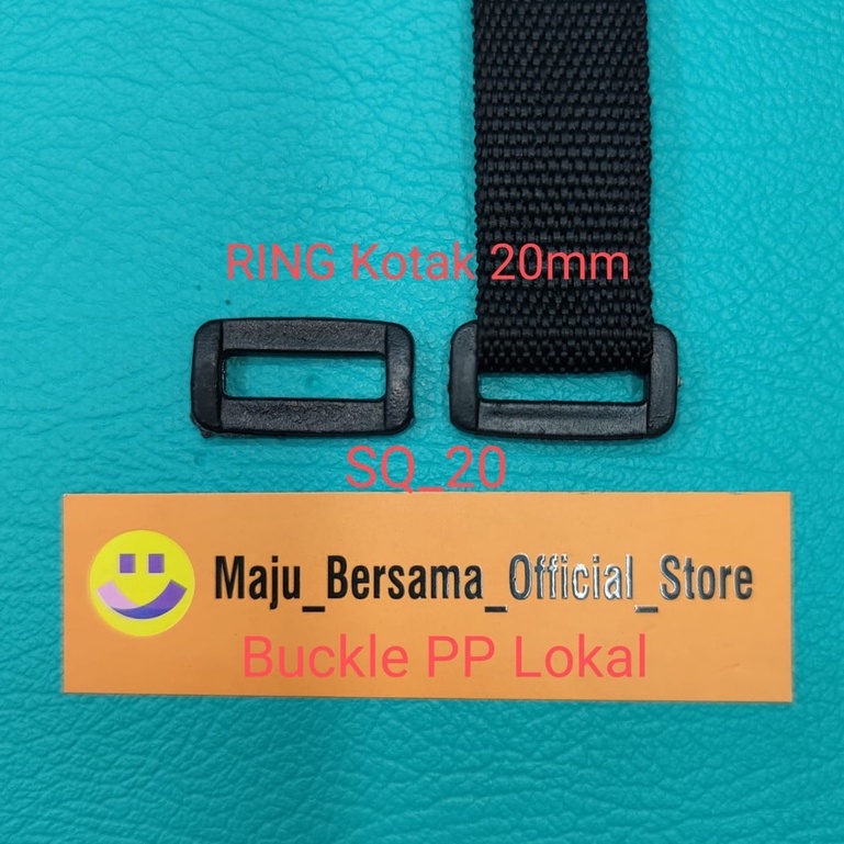 Buckle PP Lokal-Ring Kotak &amp; RING Jalan ( 15-20-25mm ) Sendal/Ransel - SW1