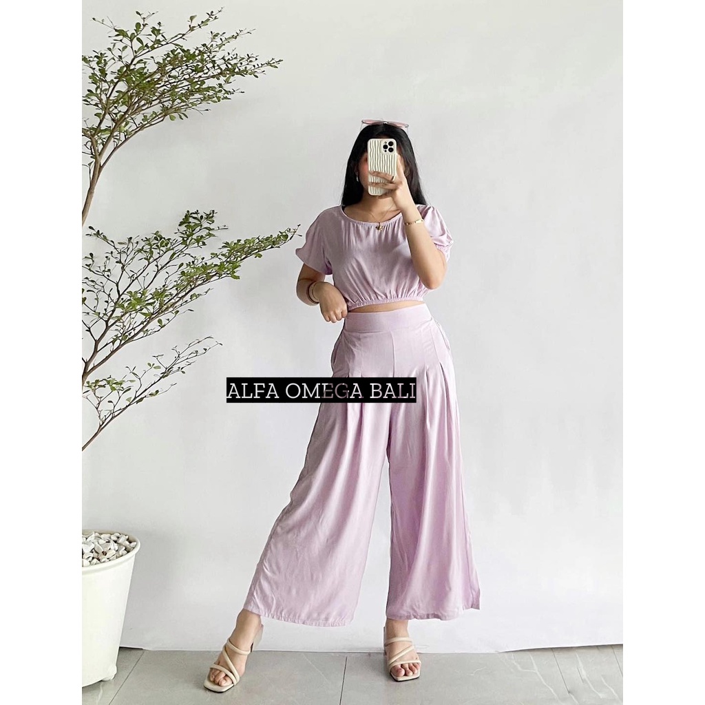 ALFA One Set Crop Baloon Wanita Fit XL