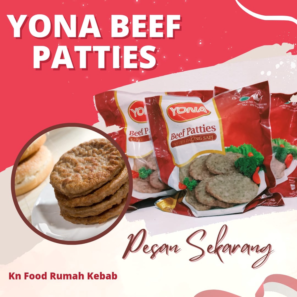 

Daging Burger Beef Yona - Yona Patties - Daging Burger Yona.