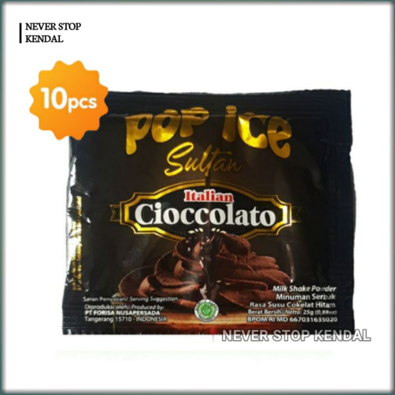 

Pop Ice Sultan Italian Cioccolato 10x25gr