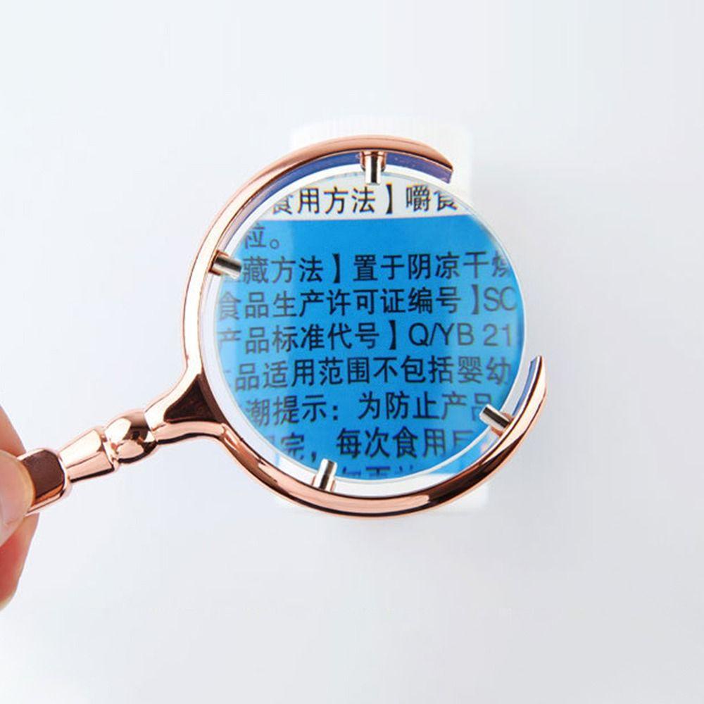 Solighter Baca Perhiasan Magnifiers Portable 6X HD Lensa Kaca Pembesar