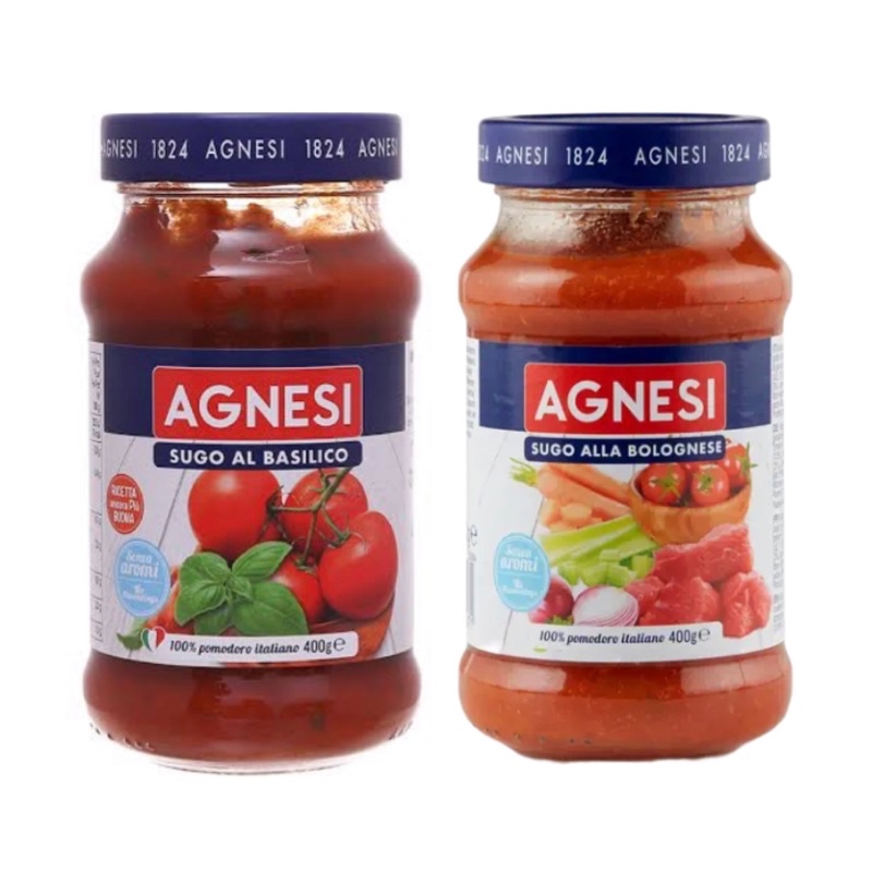 

Agnesi Bolognese Saus Pasta 400gr / Agnesi Basilico Pasta Sauce 400gr / Agnesi / Bolognese / Saus / Pasta / 400gr / Basilico / Paste / Sauce