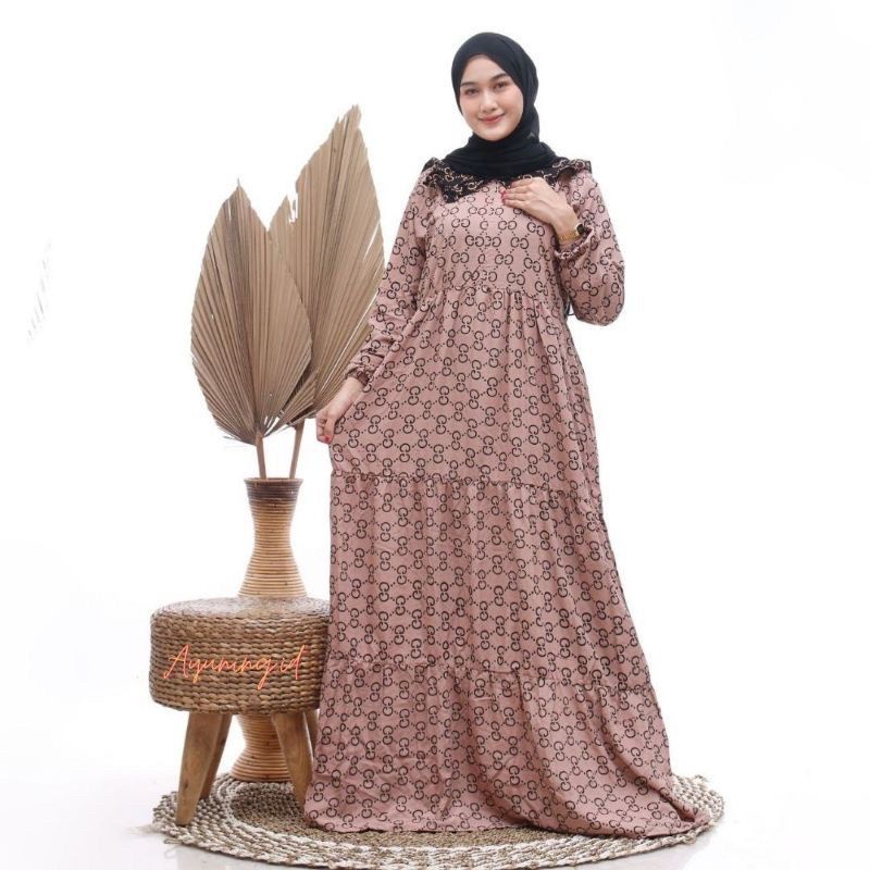 GAMIS RAYON TERBARU BUSUI FRIENDLY DASTER DRESS PANJANG PREMIUM 2022