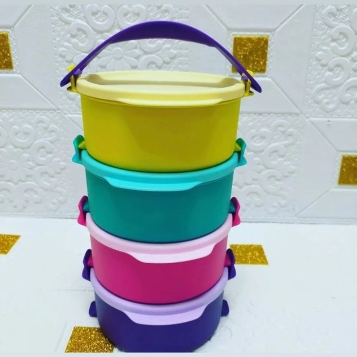 rantang bulat mini tupperware free gift