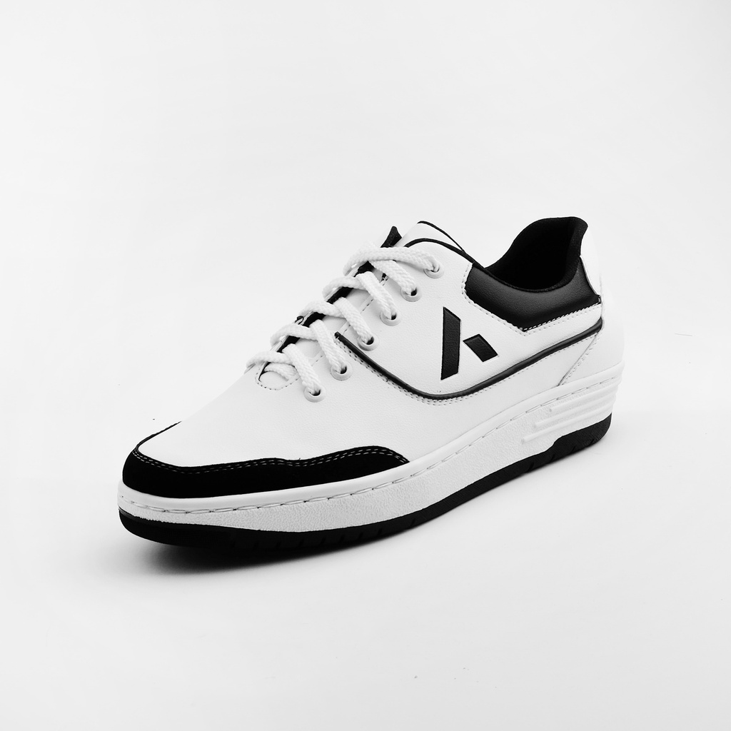 TAURUS WHITE BLACK |ManNeedMe x ARF| Sepatu Sneakers Pria Casual ORIGINAL