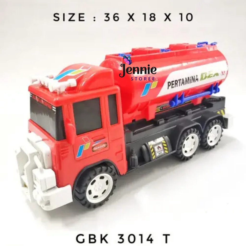 ( Jenniestoree ) Mainan Anak Truck Tangki Pertamina GBK3014T / Mainan Truk Tangki Jumbo