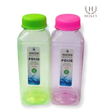 Botol air minum segi 4 warna 900ml