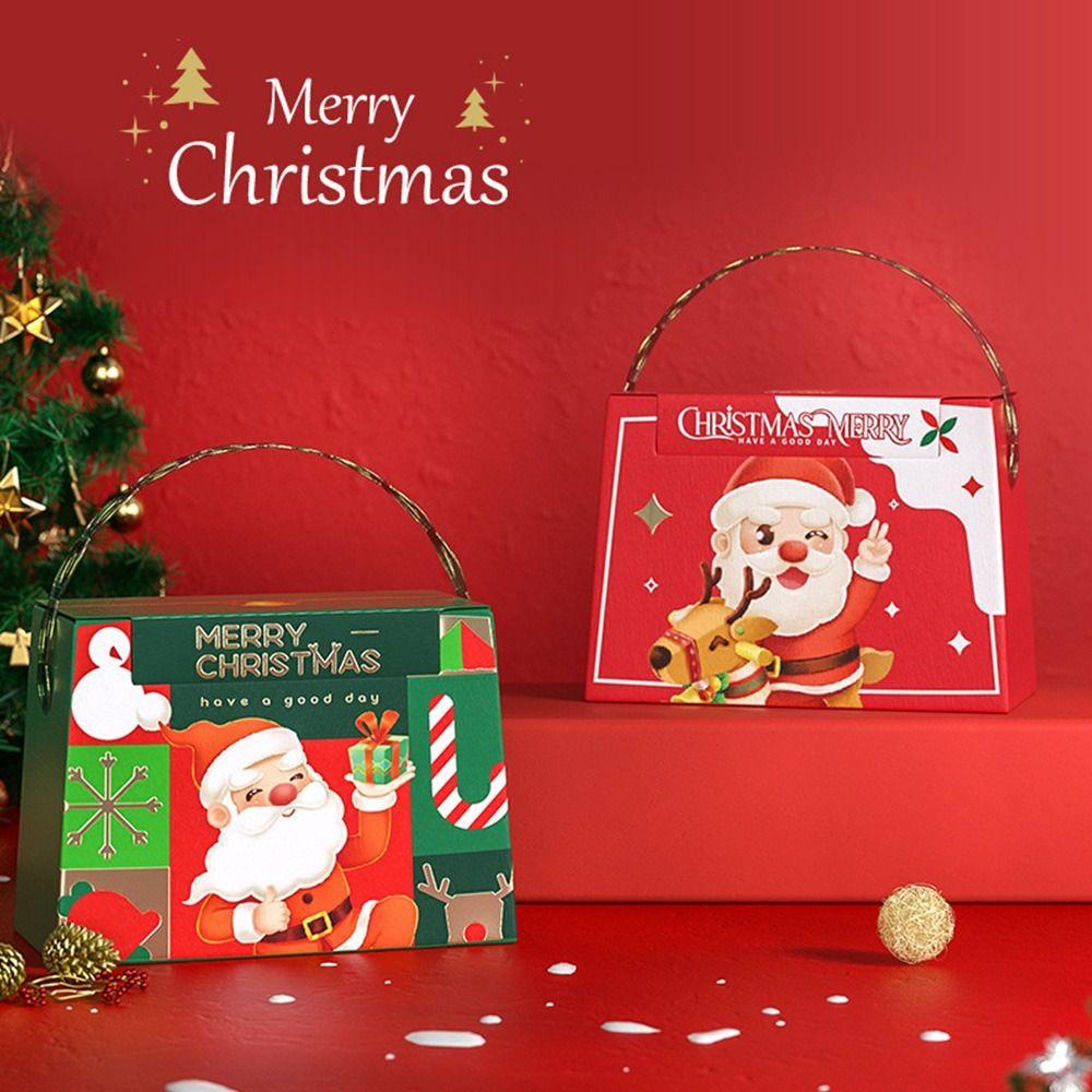 Top 4PCS Christmas Gift Box Kotak Permen Coklat Rias Pesta Berkualitas Tinggi