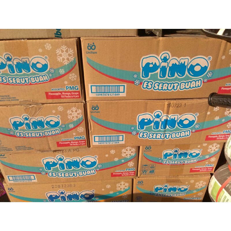 

Pino Ice Cup Es Serut Buah 1 dus isi 18 pak x 4 pcs