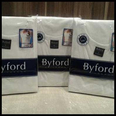 Promo Kaos Dalam Pria Byford Singlet Isi 3 Pcs Anti Melar Kaos Murah Oblong