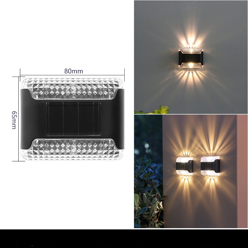 Lampu Dinding LED Tenaga Surya Anti Air Untuk Dekorasi Taman