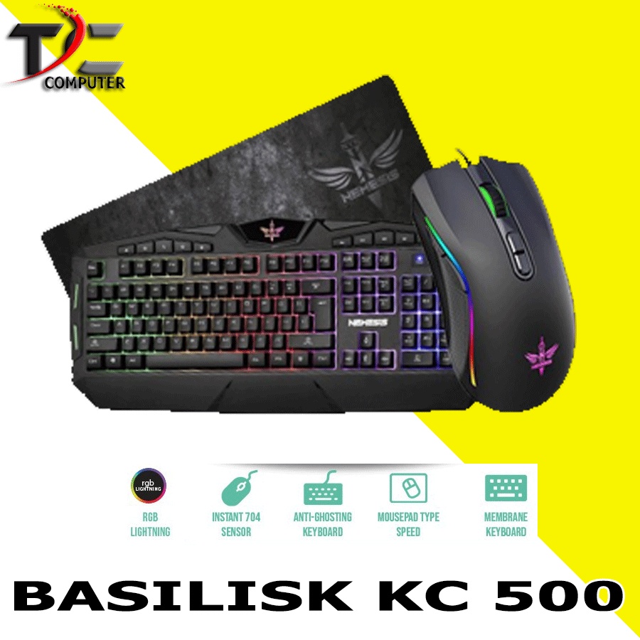 KEYBOARD GAMING COMBO NYK NEMESIS BASILLISK KC- 500