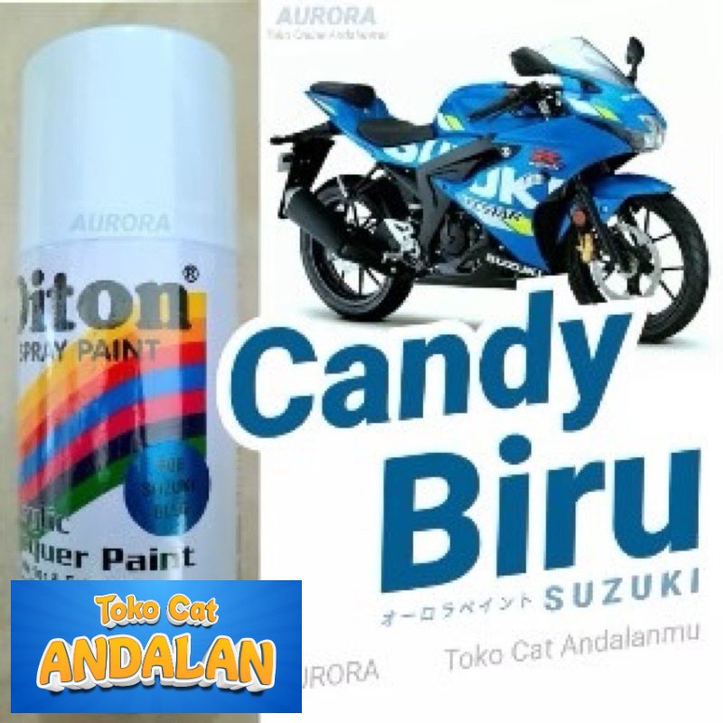 

Toko Andalan - Pilox Diton Suzuki Blue 806 Biru Candy Tone Candytone Transparan Cat Pilok Motor 300ml Tahan Bensin | Toko Andalan Mobil dan Motol