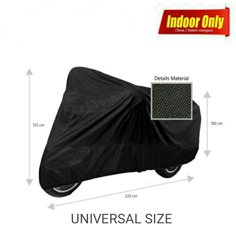 Cover Motor Indoor Universal MURAH / Sarung Motor MURAH - Non Waterproof Ukuran Standart / Beat Scoopy Vario Supra Mio Address Nex Vespa