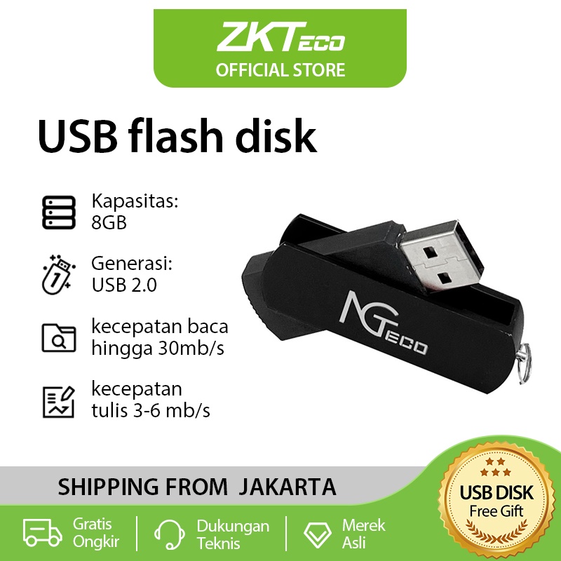 ZKTeco Usb 2.0 Port 8GB USB flash disk for Attendance Machine Data download