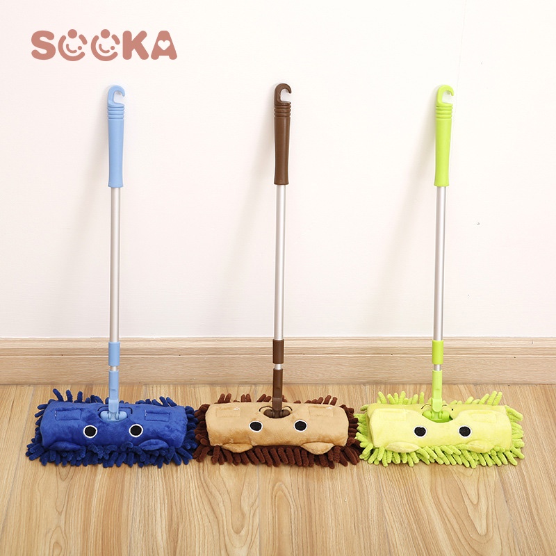 SOOKA Cleaning Tools Pel lantai Dengan Bahan Microfiber Model Kartun Cute Lucu Untuk Anak Melakukan Pekerjaan Rumah Tangga SK-AFC1100