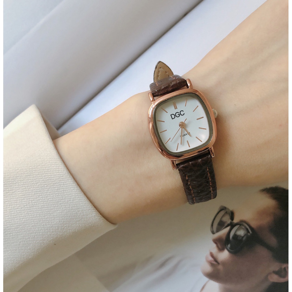 ✅COD Jam Tangan Casual Wanita Analog Kecil Dial Bulat Dengan Strap Pu Leather Korean Fashion Import Murah W204