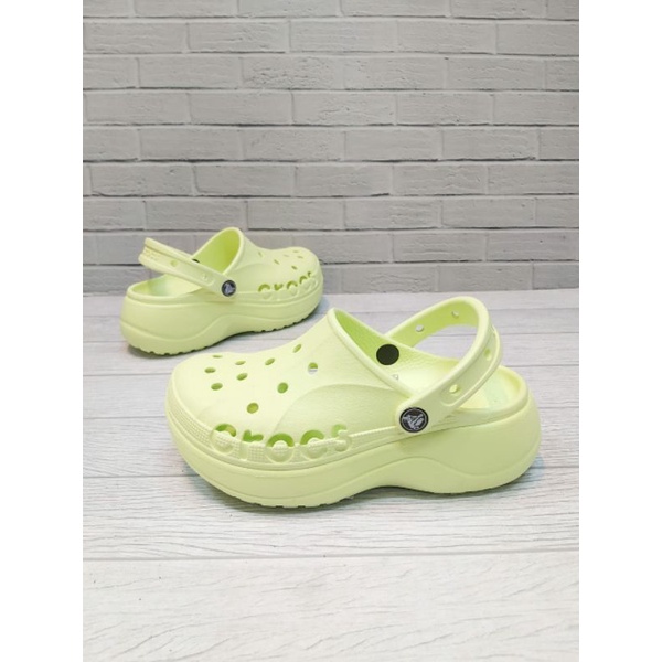 CROCS CLASSIC BAYA CLOG WEDGES WOMEN SANDAL 6cm