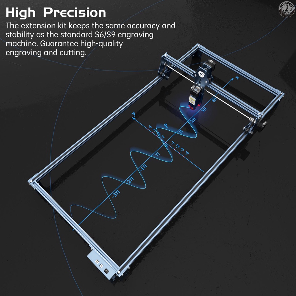 Sculpfun Kit Expansion Area Ukiran Laser Bahan Full Metal Untuk S6 / S6pro / S9