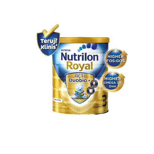 Nutrilon Royal 3 Vanila Susu Pertumbuhan Bubuk 800 &amp; 1800 gr