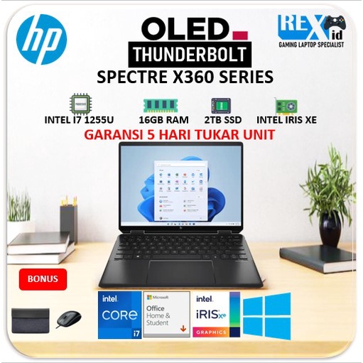 HP SPECTRE X360 EF2000TU OLED TOUCH (i7 1355 32gb 2tb 13.5inch 3K2K W11+OHS BLIT PEN ADP 2IN1 EVO)