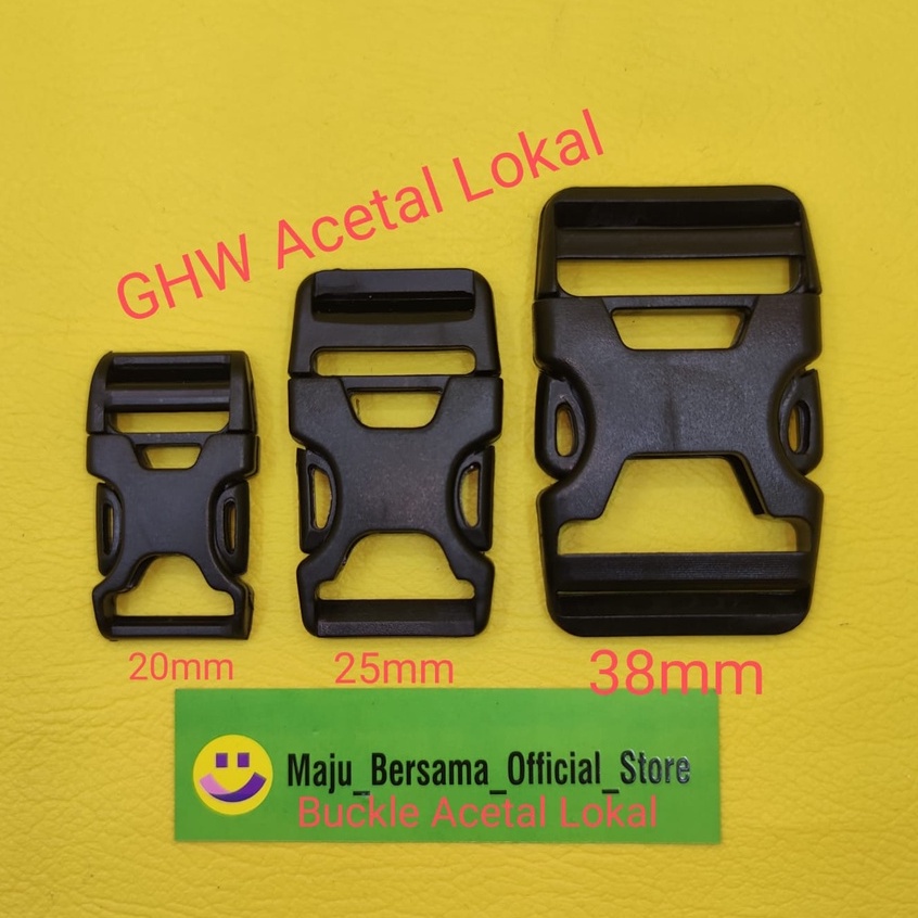 Buckle Acetal Lokal - Kunci Sodok 3 Ukrn ( GHW ),.B Ransel/Waistbag-SK1