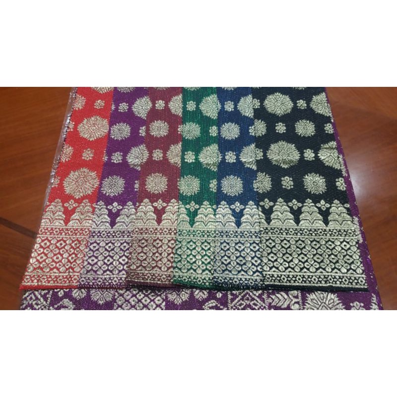 songket palembang cantik manis emas