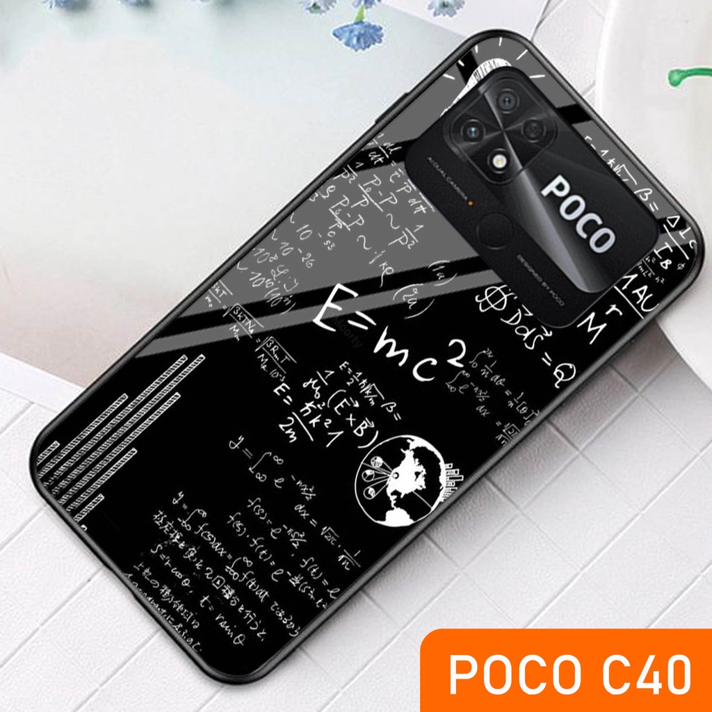 [H16] Softcase Glass Kaca Xiaomi Poco C40 - Casing Hp Xiaomi Poco C40- Case Hp Xiaomi Poco C40