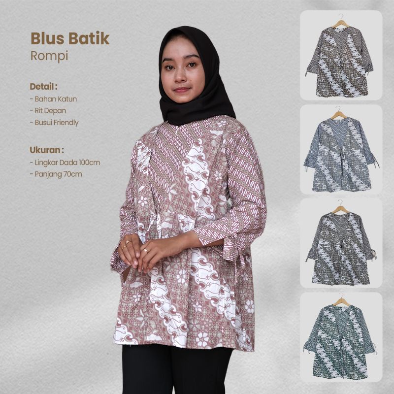 Blus Batik Rompi - Naira Batik