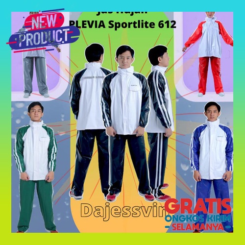 Jas Hujan Wanita Setelan Baju Celana Topi Jumbo Premium Pria Tebal  Kangguru Murah Karet Mantel Huja