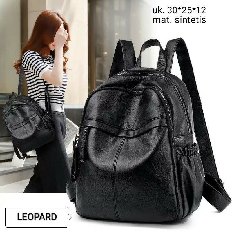 &quot;aurabagss&quot; - Tas Wanita Tas Ransel Wanita &quot;AZURRA&quot; Semi Import Backpack Sekolah Kuliah Fashion Remaja Wanita Ala Korea Free Gantungan Bisa COD